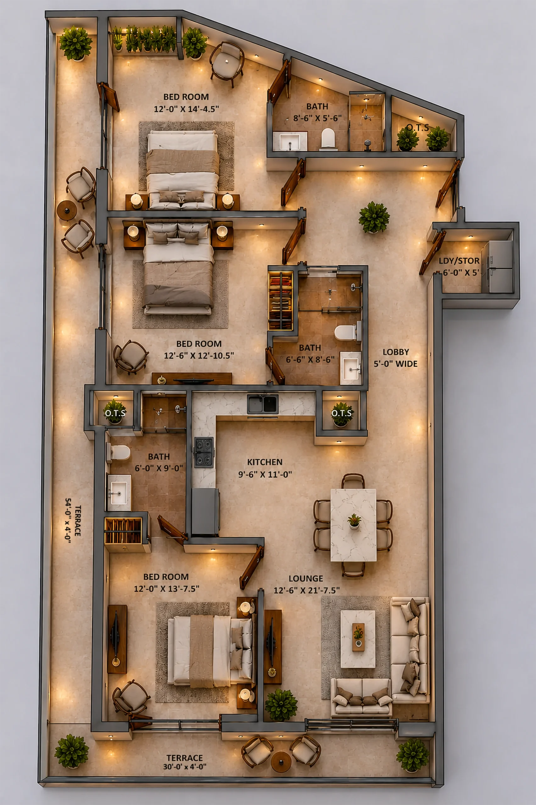 Atrium Hills 3 Bed Signature Floorplan
