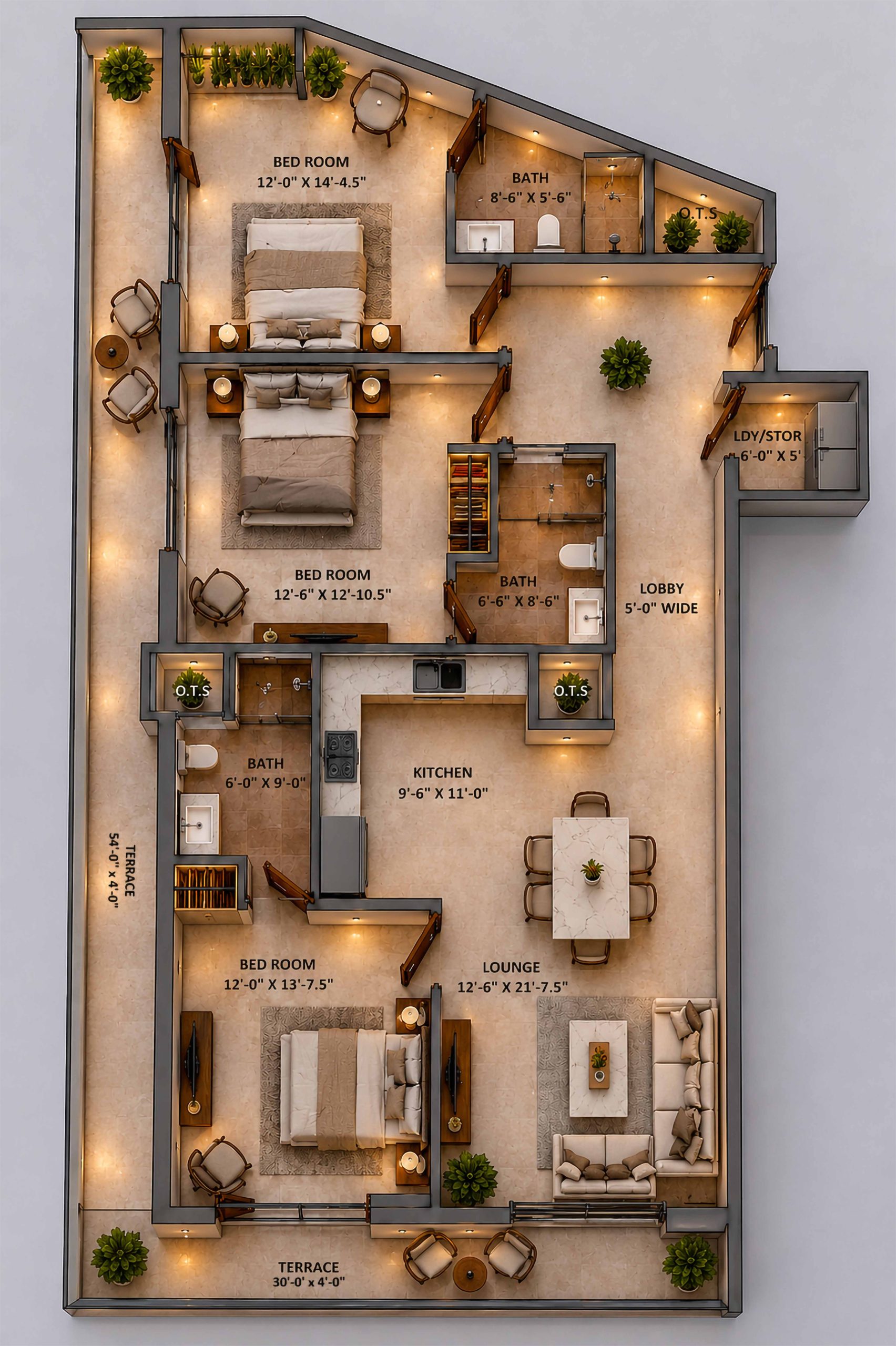 Atrium Hills 3 Bed Signature Floorplan