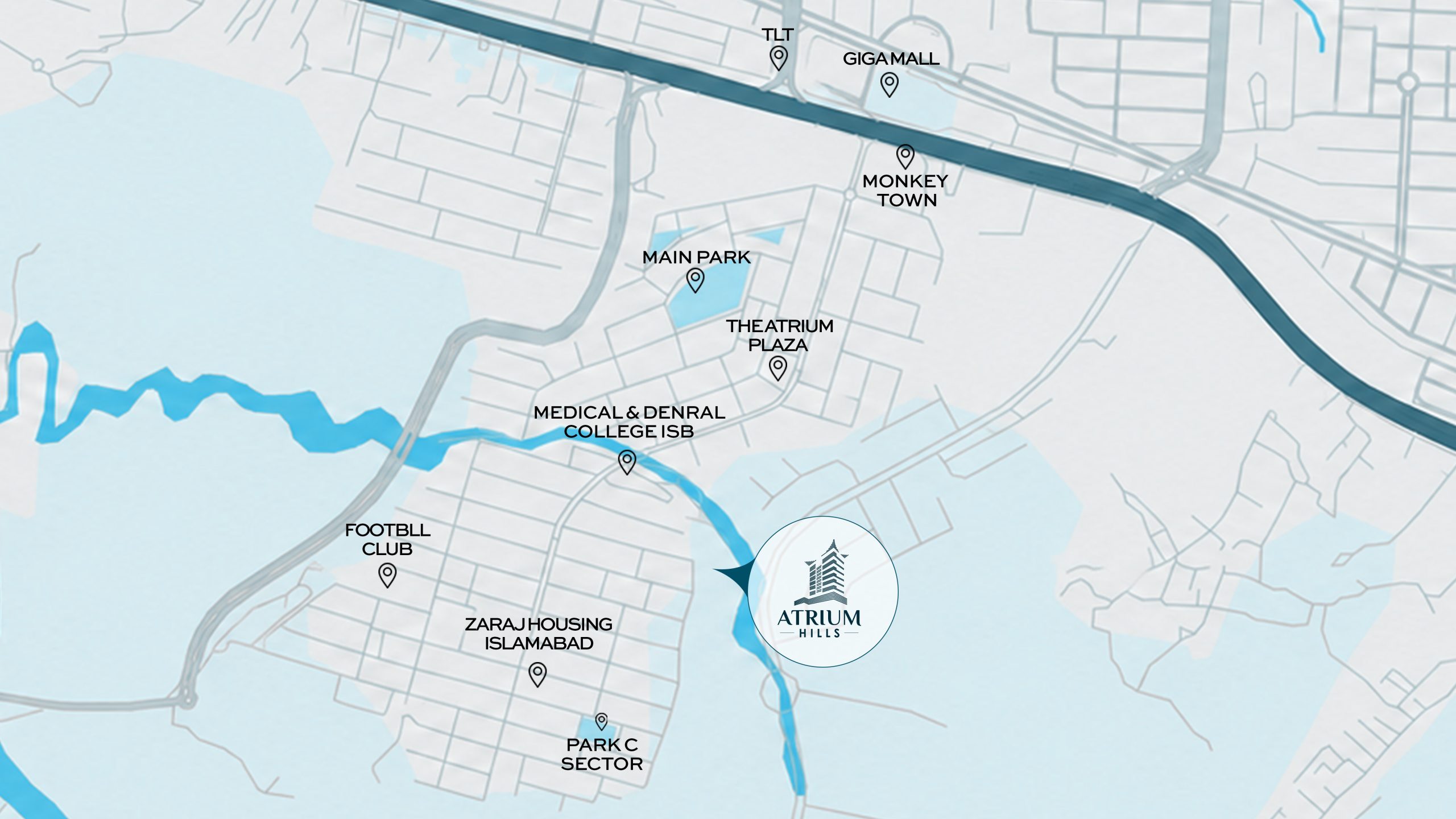 Atrium Hills Location Map